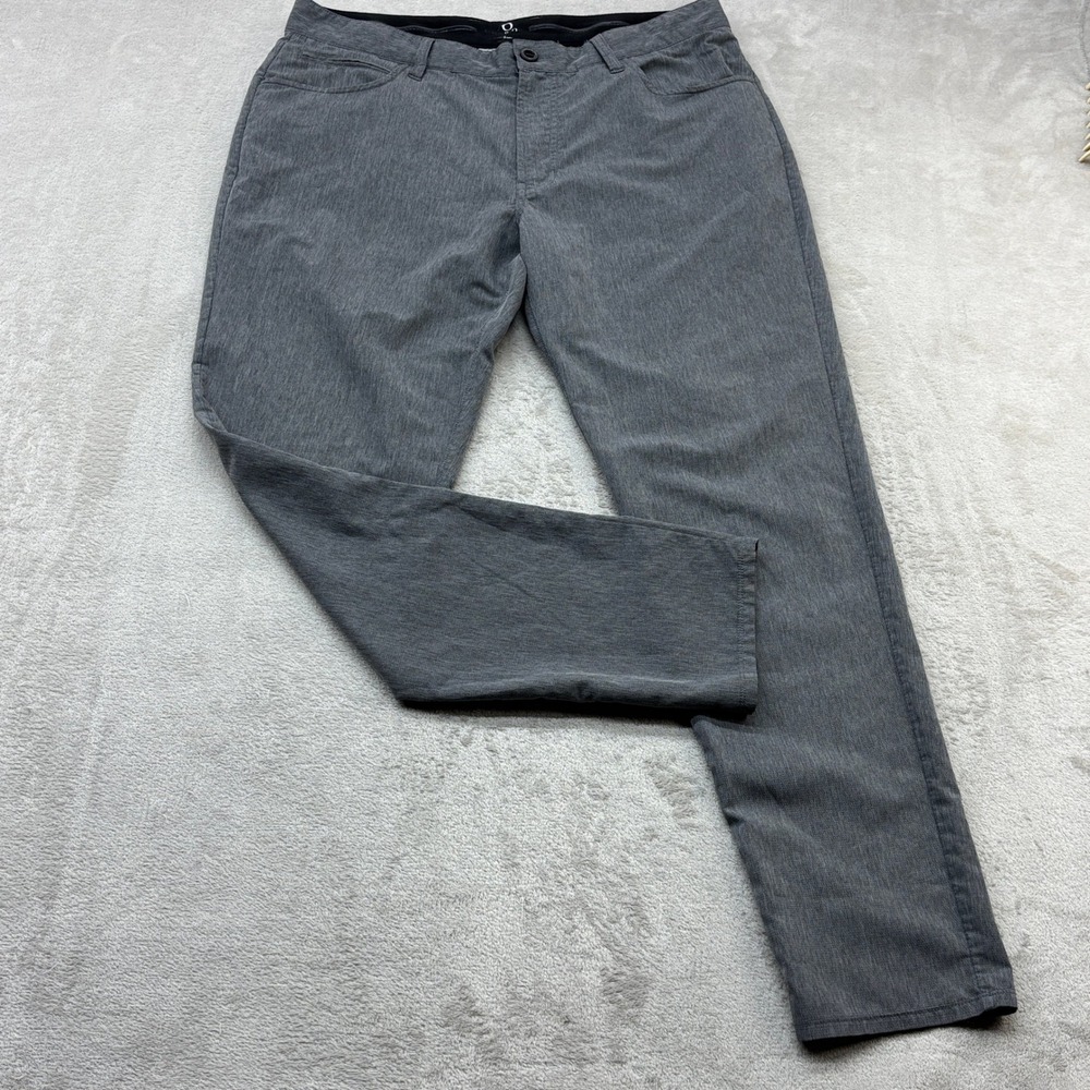 AndersonOrd Performance Pants Mens 36x32 Grey Heathered 5-Pocket Tech Stretch